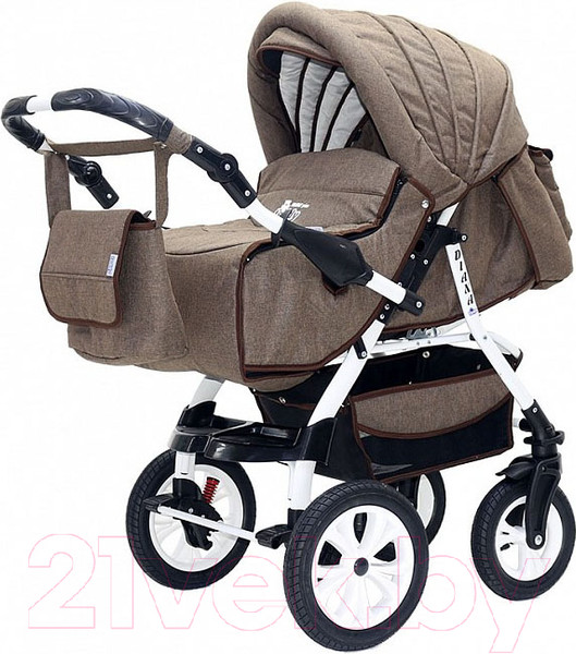 Изображение товара Детская универсальная коляска Rant Diana Prime PKLO 2 в 1 (05, коричневый лен)