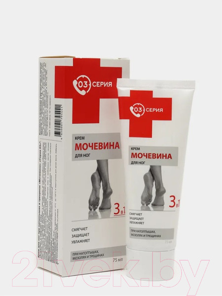 Изображение товара Крем для ног Серия 03 Мочевина при натоптышах и трещинах (75мл)
