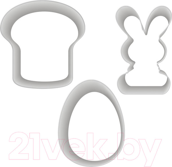 Изображение товара Набор форм для печенья Мультидом Светлая Пасха / DA8-144 (3шт)