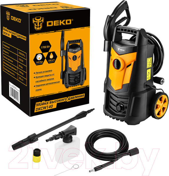 Изображение товара Мойка высокого давления Deko DKCW140 / 063-4302