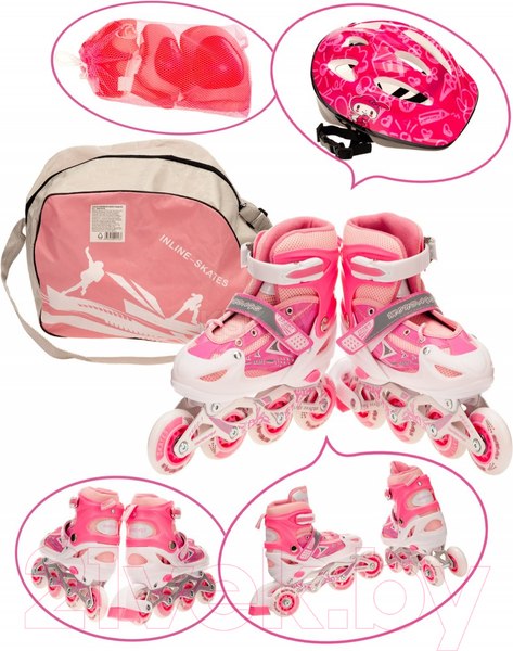 Изображение товара Роликовые коньки FAVORIT 106SET-M-PN