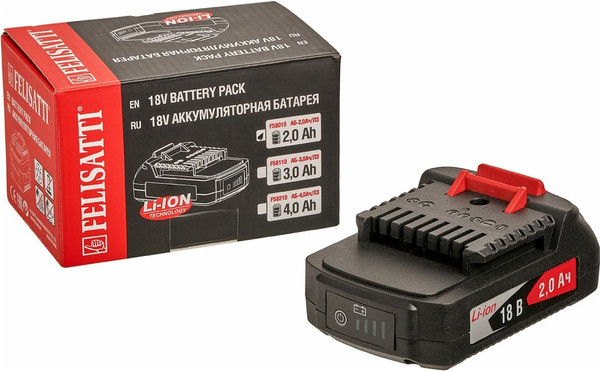 Изображение товара Аккумулятор для электроинструмента Felisatti АБ-2.0Ач/Л3