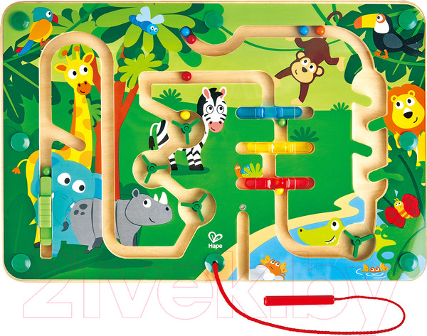 Изображение товара Развивающая игрушка Hape Лабиринт с шариком Джунгли / E1714_HP