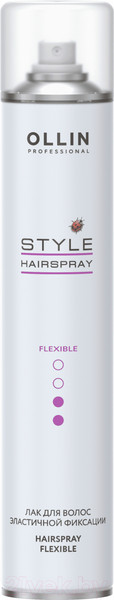 Изображение товара Лак для укладки волос Ollin Professional Style эластичной фиксации (450мл)
