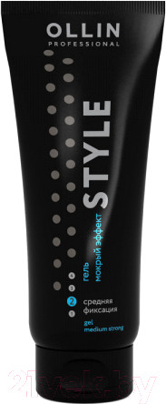 Изображение товара Гель для укладки волос Ollin Professional Style Мокрый эффект средней фиксации (200мл)