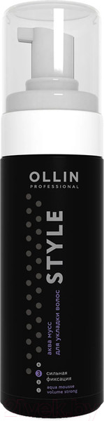 Изображение товара Мусс для укладки волос Ollin Professional Style Аква сильной фиксации (150мл)