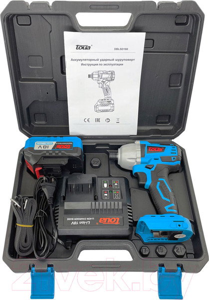 Изображение товара Аккумуляторный шуруповерт Toua DBLSD180-1 (1АКБ+ЗУ)
