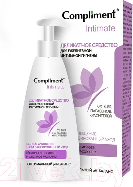 Изображение товара Гель для интимной гигиены Compliment Intimate Деликатный  (250мл)