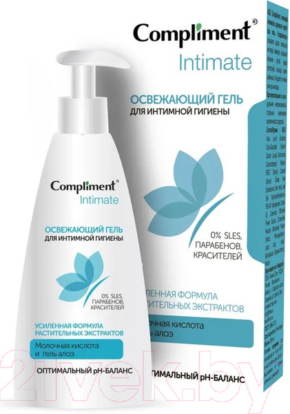 Изображение товара Гель для интимной гигиены Compliment Intimate Освежающий (250мл)