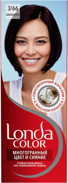Изображение товара Крем-краска для волос Londa Color Стойкая 3/66 (баклажан)