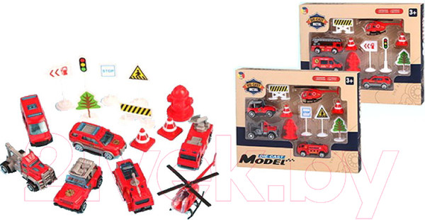 Изображение товара Набор игрушечных автомобилей Yi JiaYi Спецтехника / 2042939-G3388L