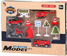 Изображение товара Набор игрушечных автомобилей Yi JiaYi Спецтехника / 2042939-G3388L