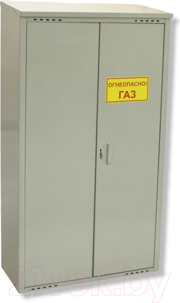 Изображение товара Шкаф для газового баллона Петромаш Slkptr27 (2x50л, серый)