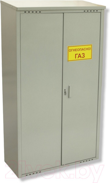 Изображение товара Шкаф для газового баллона Петромаш Slkptr27 (2x50л, серый)