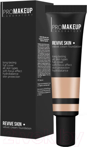 Изображение товара Тональный крем PROMAKEUP Revive Skin с бархатным покрытием тон 204 (30мл)