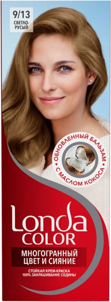Изображение товара Крем-краска для волос Londa Color Стойкая 9/13 (светло-русый)