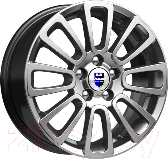 Изображение товара Литой диск K&K Neman (KC717) 15x6.0" 4x100мм DIA 60.1мм ET 40мм Dark Platinum