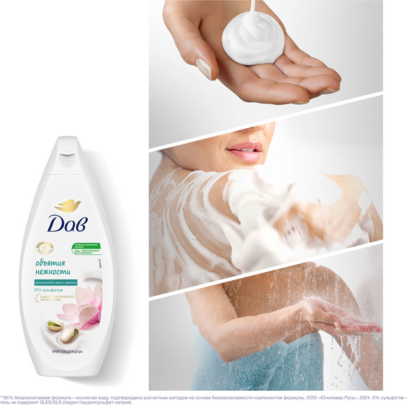 Изображение товара Гель для душа Dove Фисташковый крем и магнолия (250мл)
