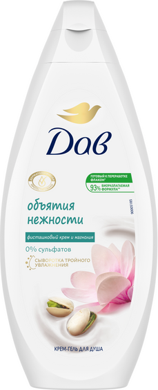Изображение товара Гель для душа Dove Фисташковый крем и магнолия (250мл)