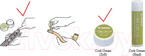 Изображение товара Средство для ухода за духовыми инструментами Yamaha Cork Grease Hard (мазь)