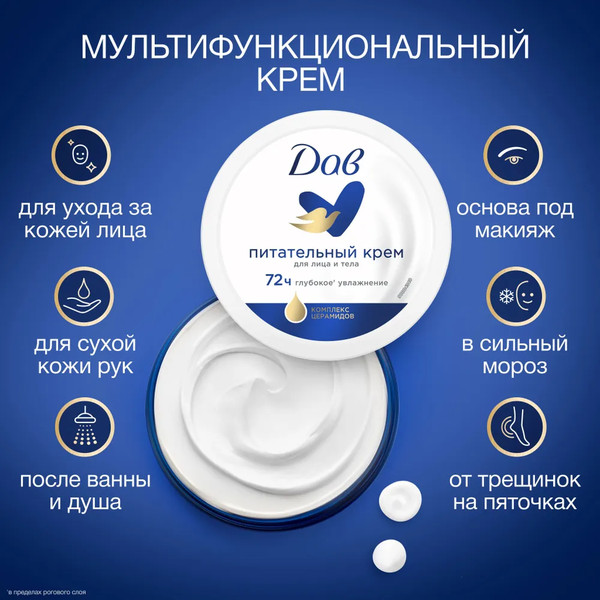 Изображение товара Крем для лица Dove Питательный (150мл)