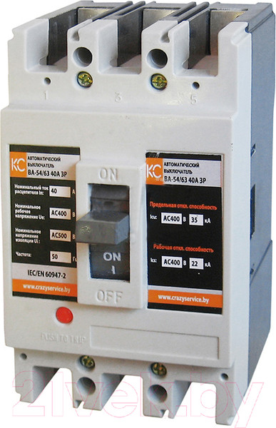 Изображение товара Выключатель автоматический КС ВА 54-63 3Р 16А