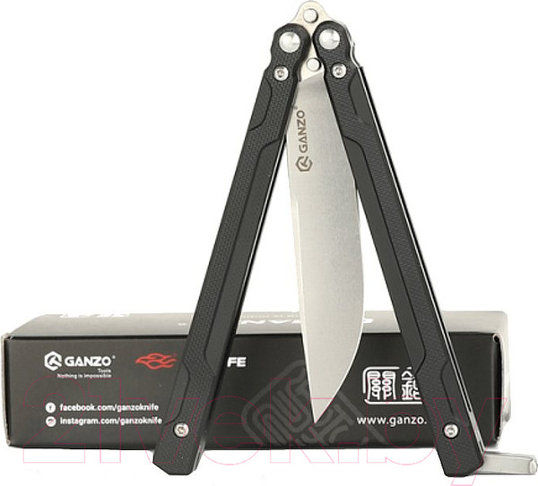 Изображение товара Нож-бабочка GANZO G766-BK (черный)
