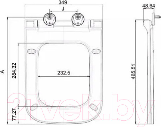 Изображение товара Сиденье для унитаза WeltWasser 2005 GL- WT