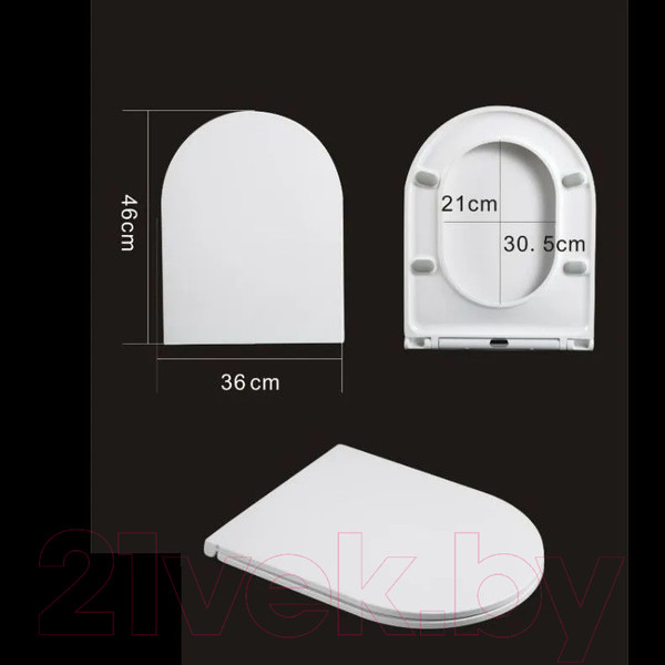 Изображение товара Сиденье для унитаза WeltWasser 2049 MT-BL