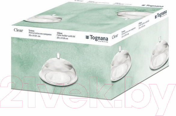 Изображение товара Блюдо для торта Tognana Clear Trasparente / B55PT81TRAS
