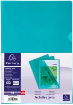 Изображение товара Папка-уголок Exacompta 660595E (зеленый)