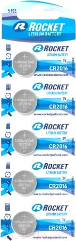 Изображение товара Комплект батареек Rocket СR2016 5BL (5шт)