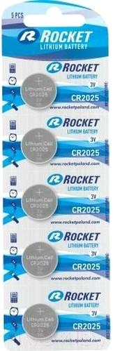 Изображение товара Комплект батареек Rocket СR2025 5BL (5шт)