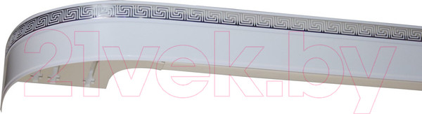 Изображение товара Карниз для штор LEGRAND Галант Neo Греция 3.0 / 48070231 (белый глянец/хром)