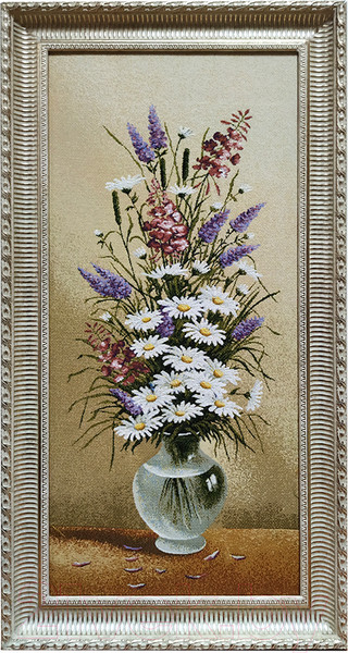 Изображение товара Гобелен Декарт Букет ромашки и лаванда 8Л2021