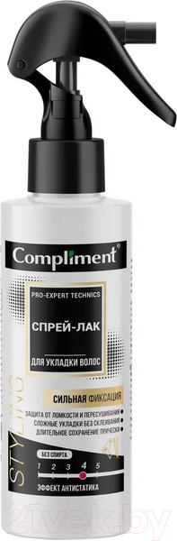 Изображение товара Лак для укладки волос Compliment Pro-Expert Technics (200мл)
