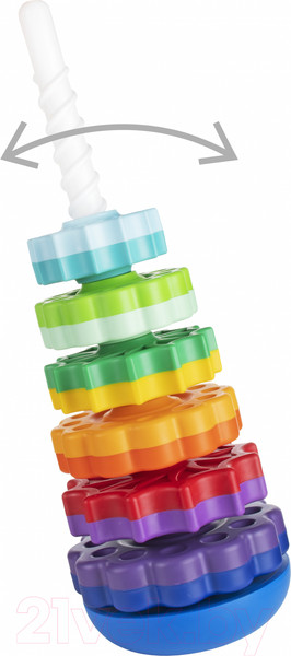 Изображение товара Развивающая игрушка Fancy Пирамидка. Веселые шестеренки / SPIN01V