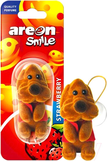 Ароматизатор автомобильный Areon Smile Blister Toy Strawberry / ASB04 — фото 3
