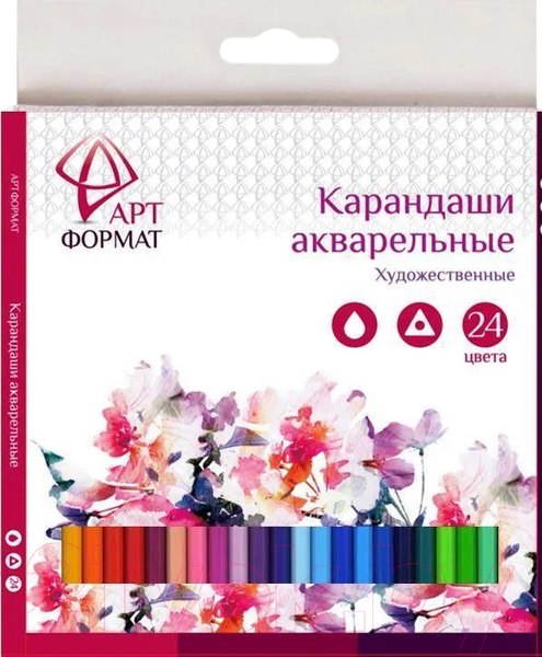 Изображение товара Набор акварельных карандашей АртФормат AF03-041-24