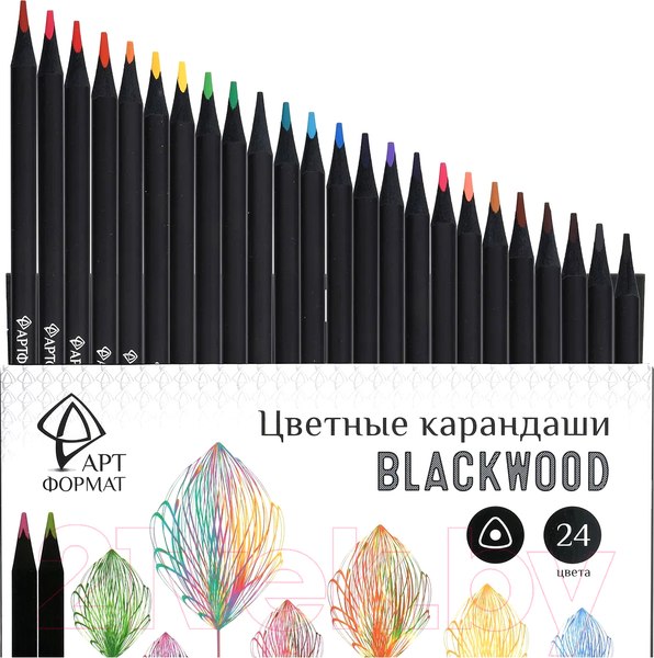 Изображение товара Набор цветных карандашей АртФормат AF03-051-24