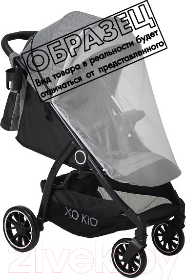 Изображение товара Детская прогулочная коляска Xo-kid Steam Deluxe (темно-серый)