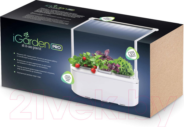 Изображение товара Проращиватель семян Назад к истокам iGarden Pro / GL2021 (белый)