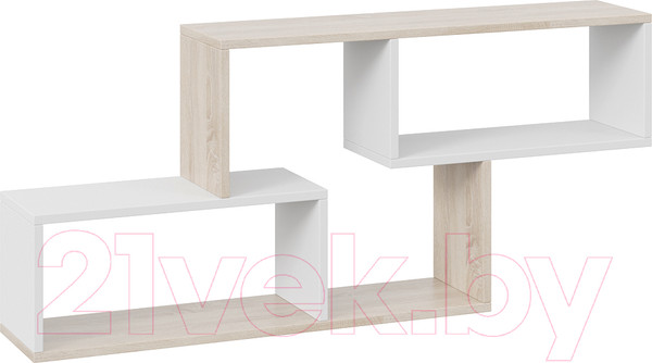 Изображение товара Полка-ячейка ТриЯ Тип 4 (дуб сонома/белый)