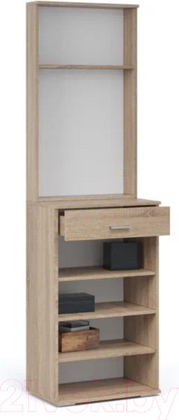 Изображение товара Секция в прихожую Империал Виола (дуб сонома/белый, с зеркалом)