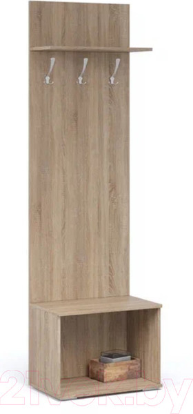 Изображение товара Секция в прихожую Империал Виола (дуб сонома/белый, с вешалкой)