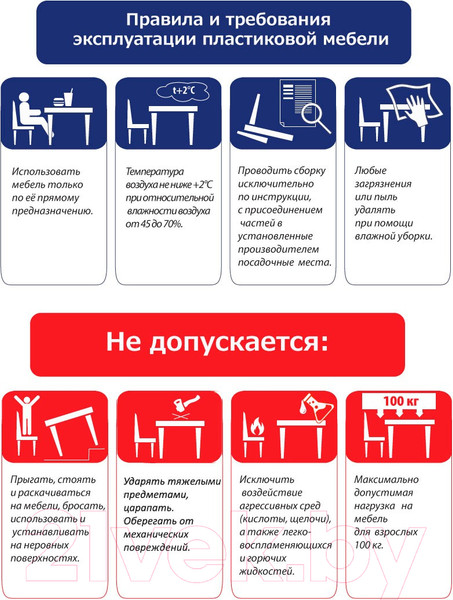 Изображение товара Шезлонг Стандарт Пластик Групп №1 (белый)