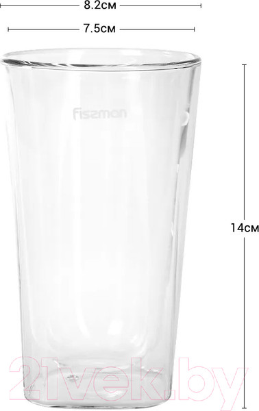 Изображение товара Набор стаканов для горячих напитков Fissman Ristretto 6445 (2шт)