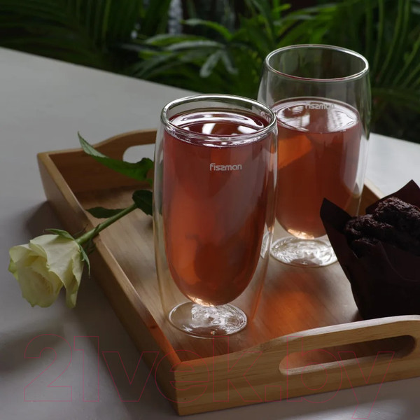 Изображение товара Набор стаканов для горячих напитков Fissman Frappe 6447 (2шт)