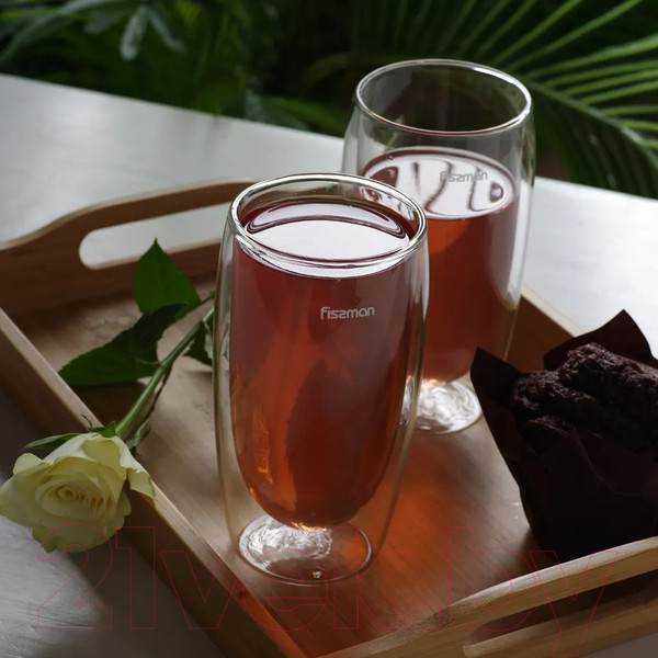 Изображение товара Набор стаканов для горячих напитков Fissman Frappe 6447 (2шт)