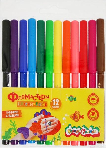 Изображение товара Фломастеры Каляка-Маляка ФКМ12 (12цв)